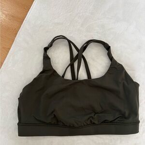 Lululemon Energy bra army green 10